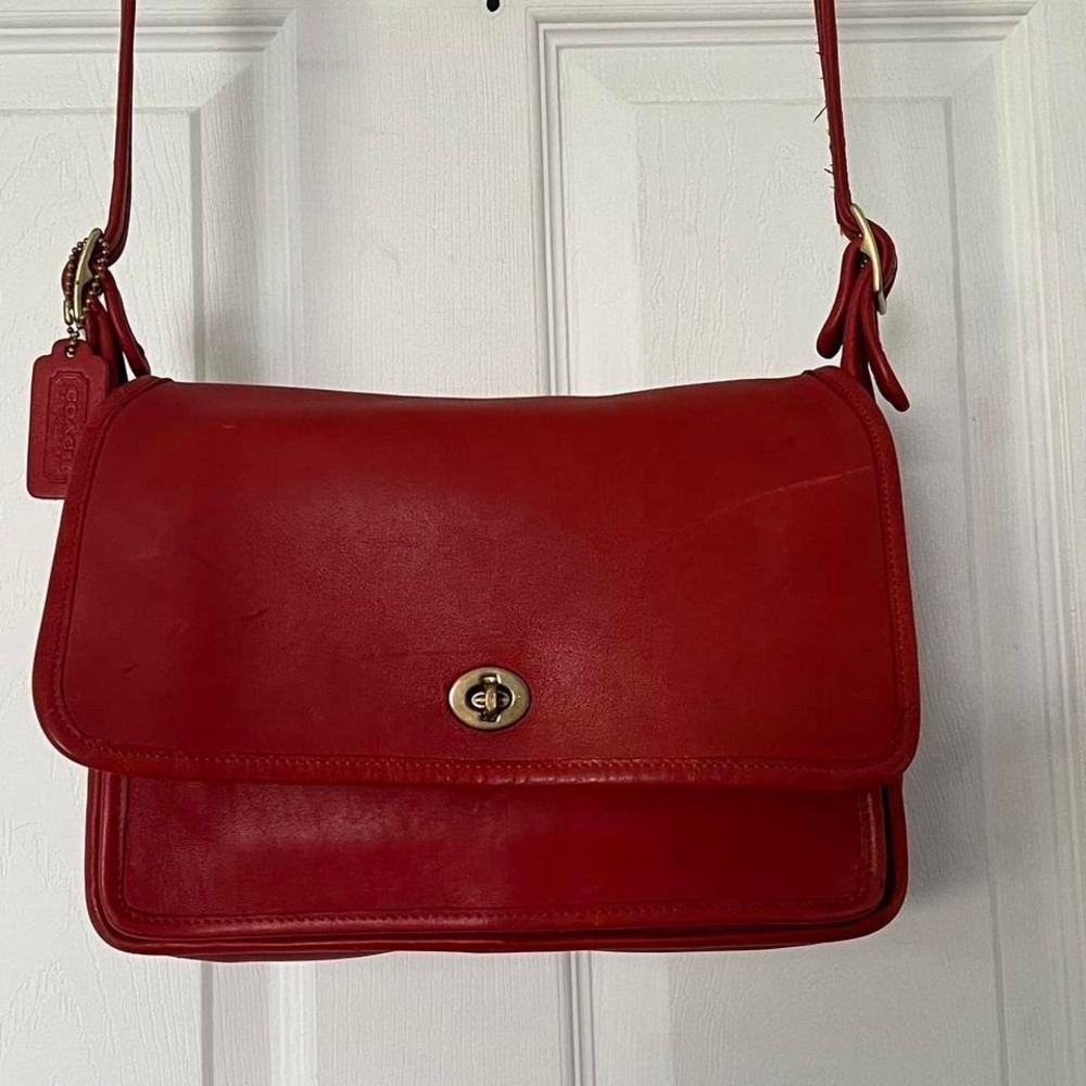 1990s Coach Rambler Legacy Leather shoulder bag / crossbody